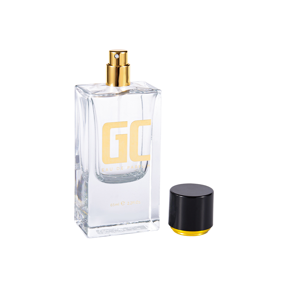 KY1482-WJ2360 50ML 高耐久ホットスタンプボトル、ASB UV プラスチックキャップ付き、円筒形