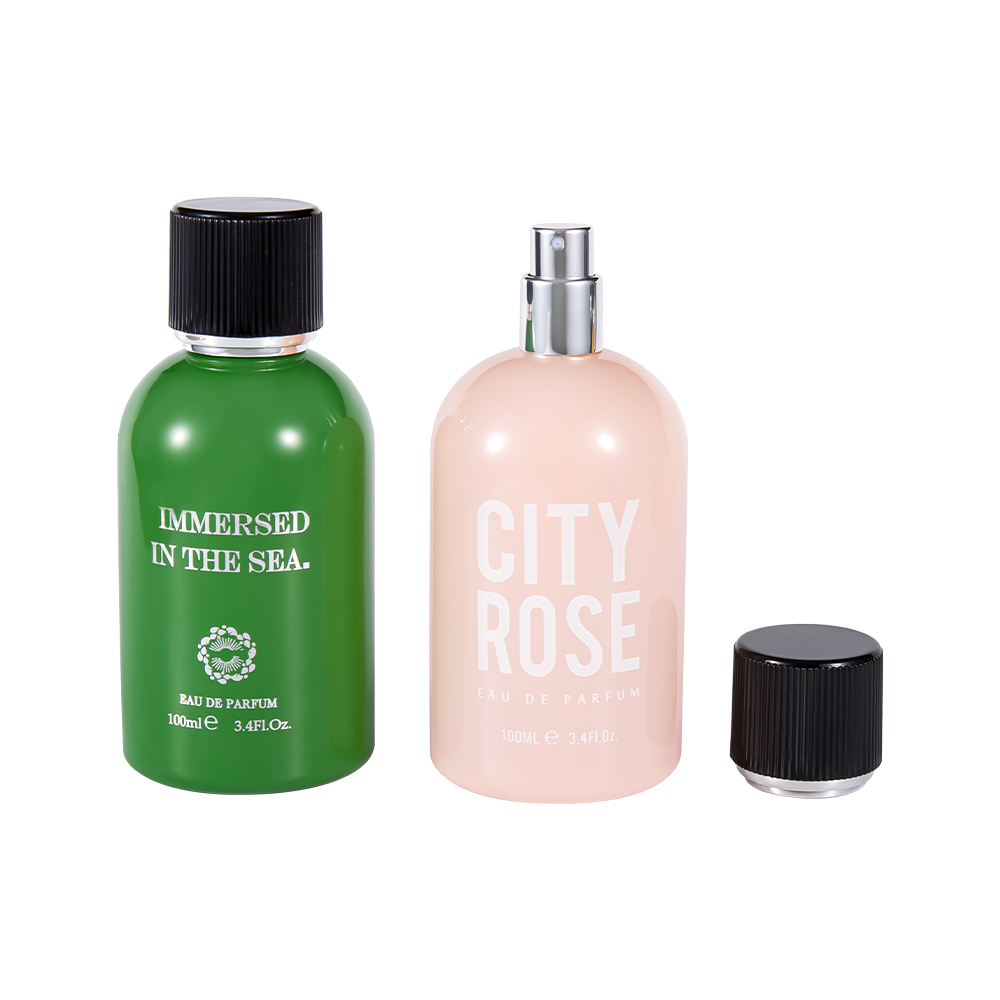 GC4463-WJ2361 100 ミリリットル真新しい装飾ガラス香水瓶黒香水キャップ付き