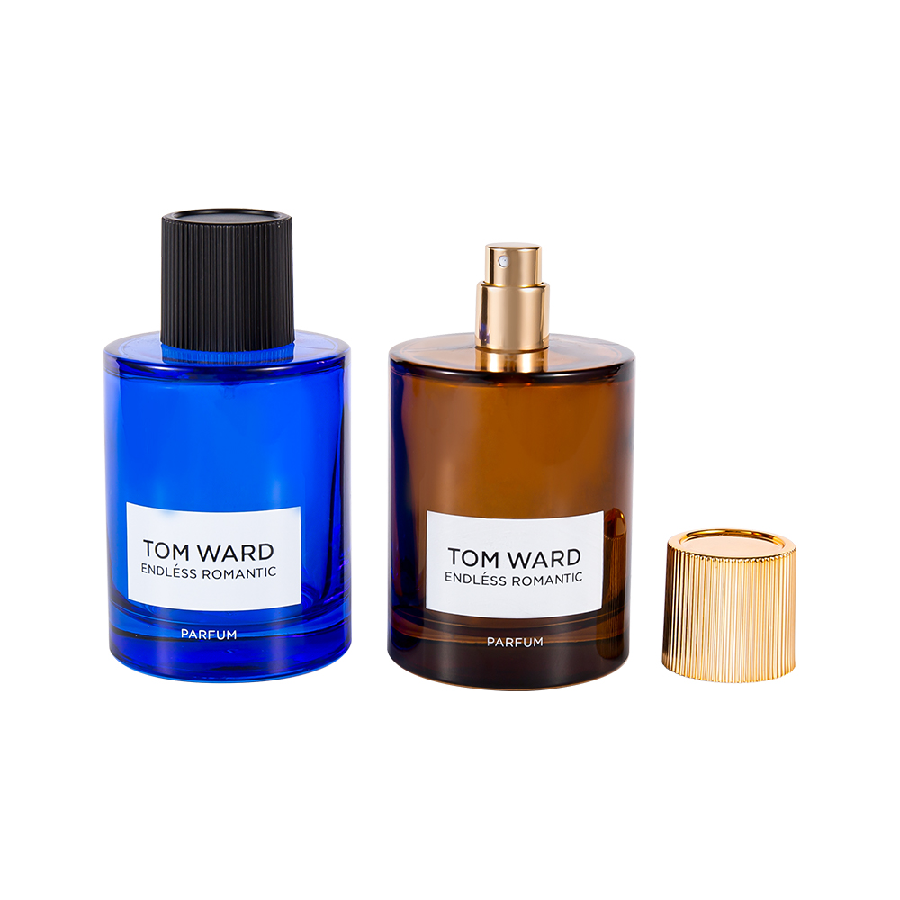 GC5178-WJ2623 縞模様の香水キャップが付いている 100 ML 卸売ガラス香水瓶